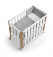 Minicuna colecho DOCO Sleeping 90x50 Blanco/Natural - Cotinfant